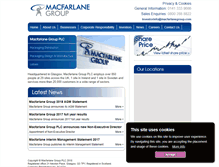 Tablet Screenshot of macfarlanegroup.com